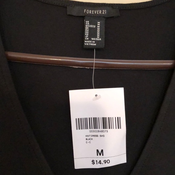 Forever 21 black knit dress - Picture 3 of 4